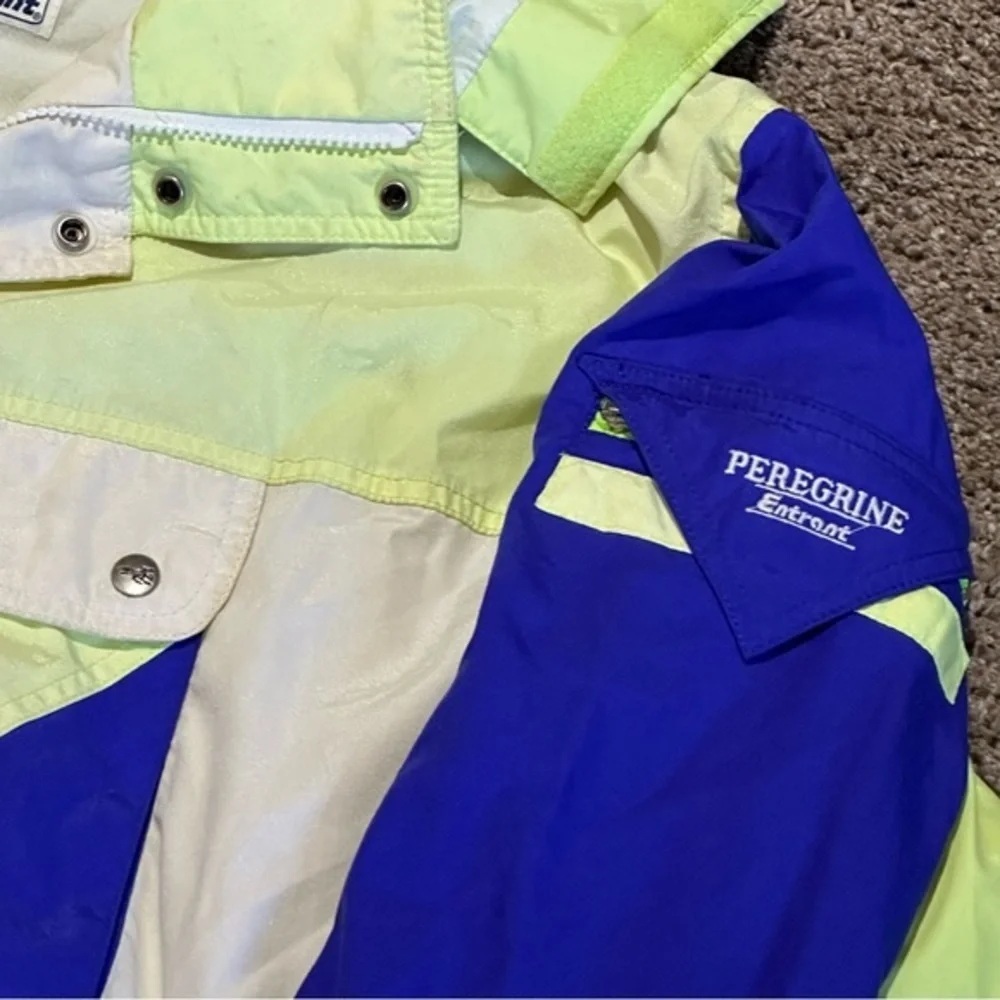 Vintage Peregrine Neon Pullover Light Jacket Coat men’s large qw - Picture 2 of 8